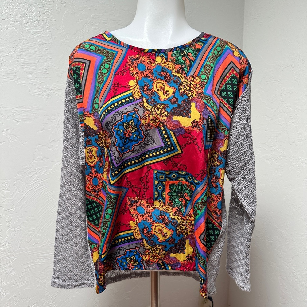 Flying Tomato Multicolor Geometric Blouse